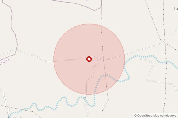 Map showing approximate area covered by Pincode 384410 — Maguna Bo, Mahesana