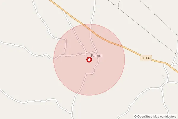 Map showing approximate area covered by Pincode 384520 — Tatosan Bo, Mahesana