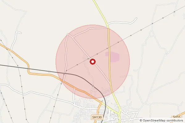 Map showing approximate area covered by Pincode 384570 — Bhavsor Bo, Mahesana