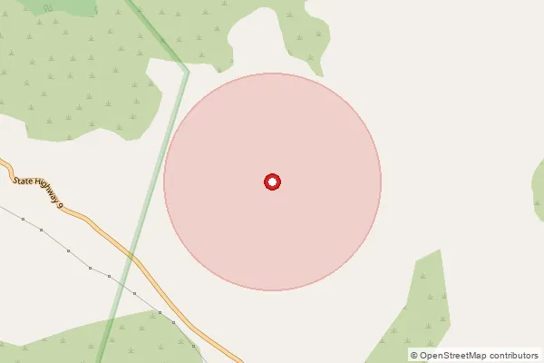 Map showing approximate area covered by Pincode 385110 — Dhagadia Bo, Banas Kantha