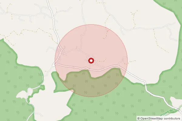 Map showing approximate area covered by Pincode 385135 — Iqbalgadh So, Banas Kantha