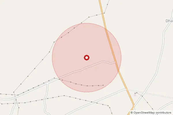 Map showing approximate area covered by Pincode 385540 — Lunpur Bo, Banas Kantha