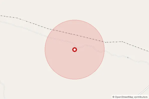Map showing approximate area covered by Pincode 385565 — Charda Bo, Banas Kantha