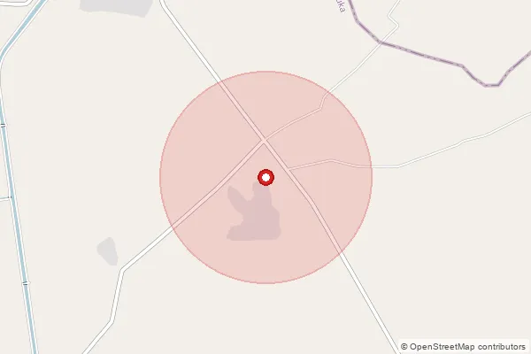 Map showing approximate area covered by Pincode 385566 — Akoli Bo, Banas Kantha