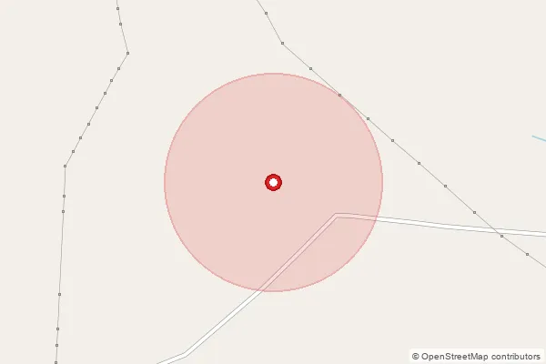 Map showing approximate area covered by Pincode 385575 — Baluntri Bo, Banas Kantha