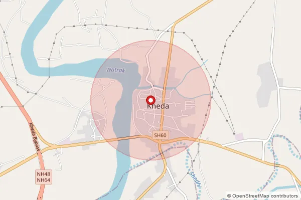 Map showing approximate area covered by Pincode 387315 — Chaklashi So, Kheda