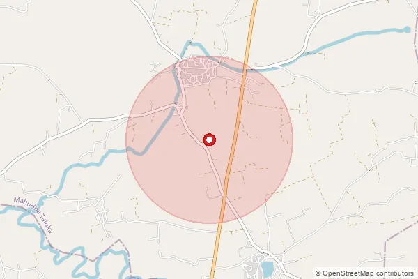 Map showing approximate area covered by Pincode 387330 — Heranj Bo, Kheda