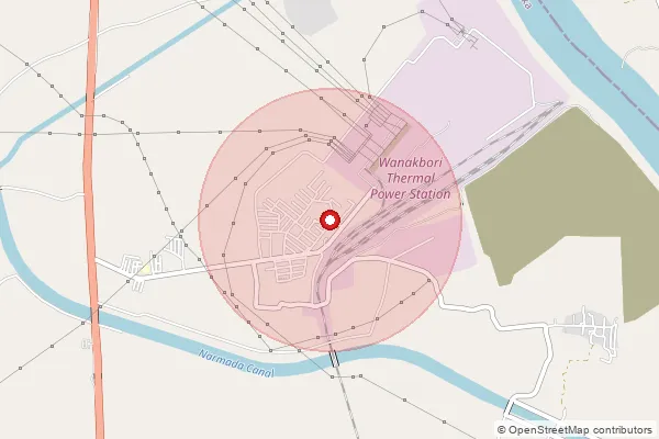 Map showing approximate area covered by Pincode 388239 — Wanakbori Tps So, Kheda