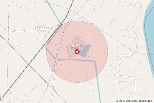 Map showing approximate area covered by Pincode 388307 — Amrol Bo, Anand