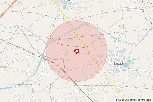 Map showing approximate area covered by Pincode 388350 — Khadol Bo, Anand