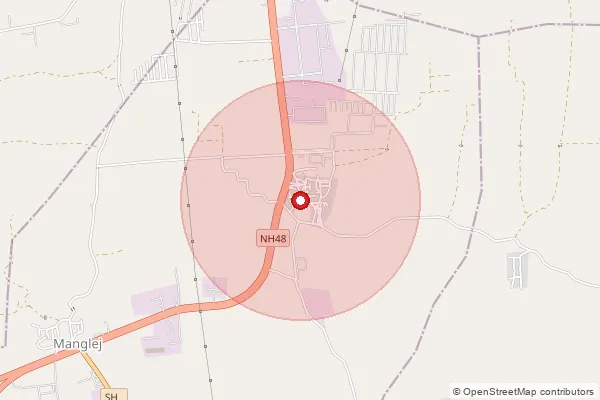 Map showing approximate area covered by Pincode 388520 — Navapura Bo, Anand