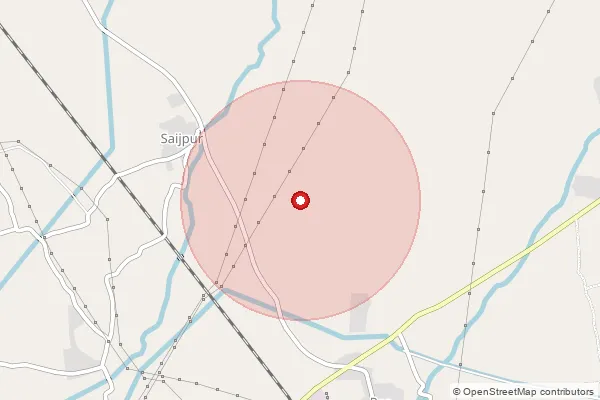 Map showing approximate area covered by Pincode 388570 — Amiyad Bo, Anand