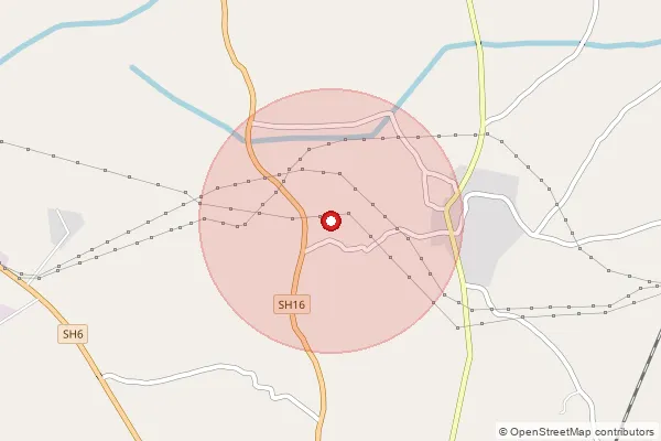 Map showing approximate area covered by Pincode 388630 — Kansari So, Anand