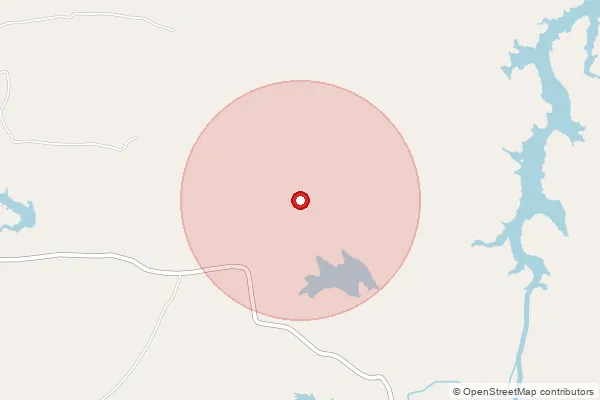 Map showing approximate area covered by Pincode 389180 — Amba Bo, Dohad