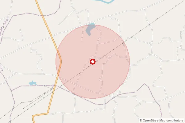 Map showing approximate area covered by Pincode 389265 — Kelamul Bo, Mahisagar