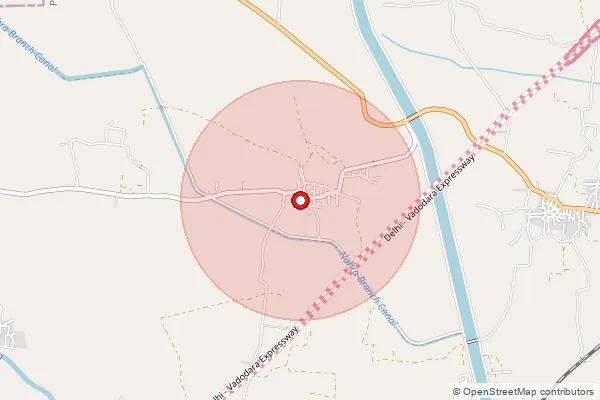 Map showing approximate area covered by Pincode 389320 — Pingli Bo, Panch Mahals