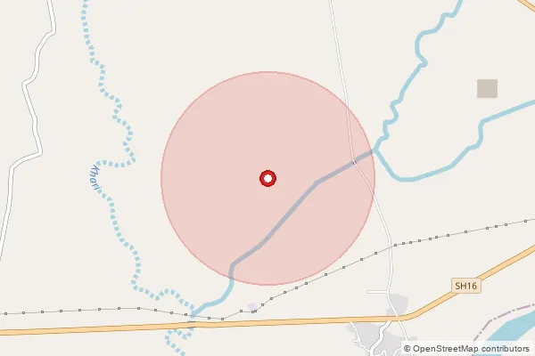 Map showing approximate area covered by Pincode 389340 — Mehlol Bo, Panch Mahals