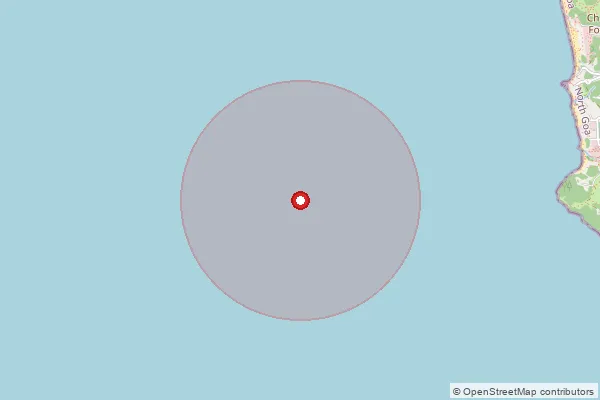 Map showing approximate area covered by Pincode 391350 — Dhanora Bo, Vadodara