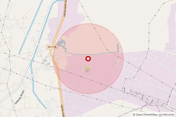 Map showing approximate area covered by Pincode 391776 — Manjusar Gidc, Vadodara