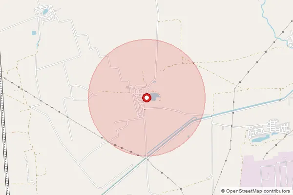 Map showing approximate area covered by Pincode 392020 — Kasad Bo, Bharuch