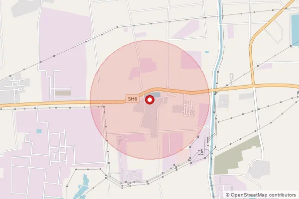 Map showing approximate area covered by Pincode 392135 — Jolva So, Bharuch