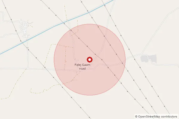 Map showing approximate area covered by Pincode 392220 — Matroj Bo, Vadodara