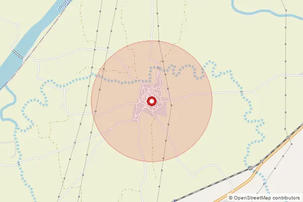 Map showing approximate area covered by Pincode 393017 — Avidha So, Bharuch
