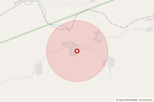 Map showing approximate area covered by Pincode 393041 — Chikda Bo, Narmada