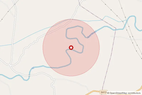 Map showing approximate area covered by Pincode 393110 — Navagam Borjai Bo, Bharuch