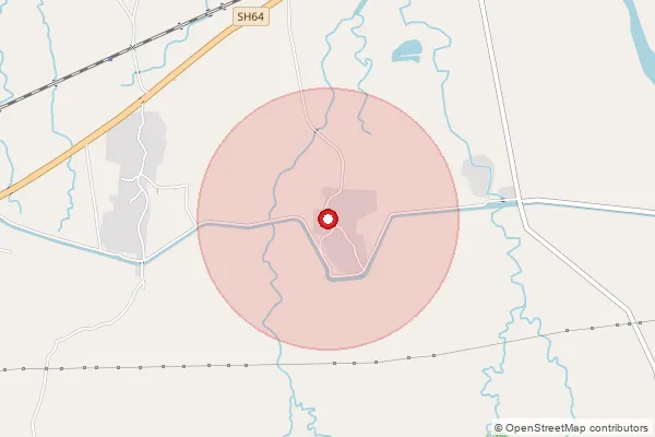 Map showing approximate area covered by Pincode 393140 — Amletha Bo, Narmada