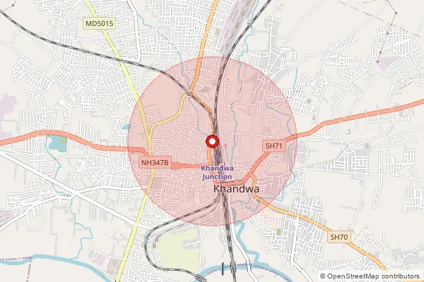 Map showing approximate area covered by Pincode 394235 — Popda Bo, Surat