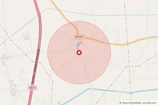 Map showing approximate area covered by Pincode 394330 — Timba Bo, Surat