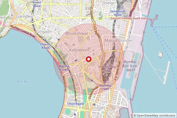 Map showing approximate area covered by Pincode 394635 — Kakadva Bo, Tapi