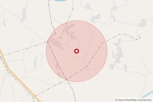 Map showing approximate area covered by Pincode 394641 — Gandhi Vidhyapith Bo, Tapi