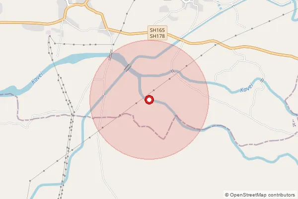 Map showing approximate area covered by Pincode 394690 — Bhojpur Najik Bo, Tapi