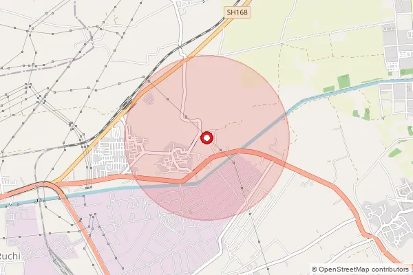 Map showing approximate area covered by Pincode 394810 — Asarma Bo, Bharuch