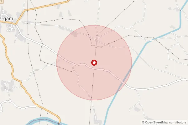 Map showing approximate area covered by Pincode 396040 — Achhavani Bo, Navsari