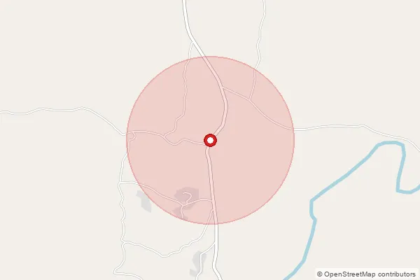 Map showing approximate area covered by Pincode 396050 — Barsol Bo, Valsad