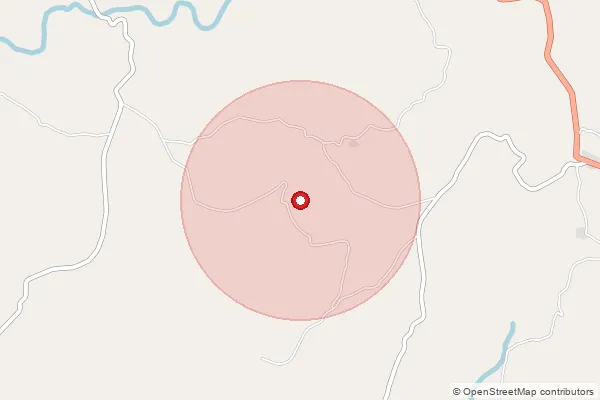 Map showing approximate area covered by Pincode 396067 — Burla Bo, Valsad