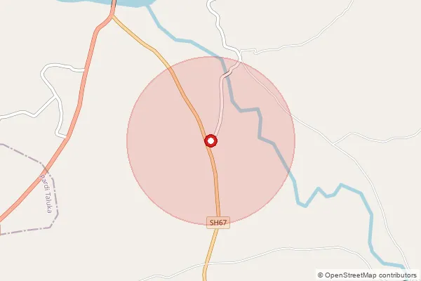 Map showing approximate area covered by Pincode 396126 — Deli Bo, Valsad