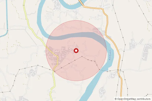 Map showing approximate area covered by Pincode 396370 — Kachholi So, Navsari