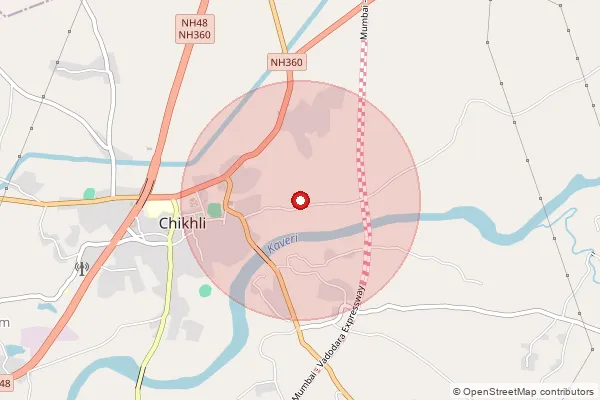 Map showing approximate area covered by Pincode 396521 — Sadakpore Bo, Navsari