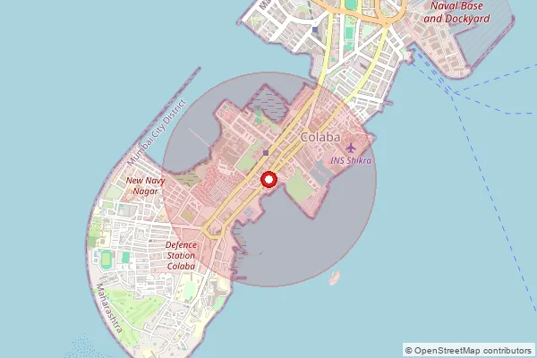 Map showing approximate area covered by Pincode 400005 — Asvini So, Mumbai