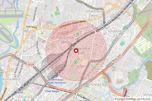 Map showing approximate area covered by Pincode 400077 — Rajawadi So, Mumbai Suburban