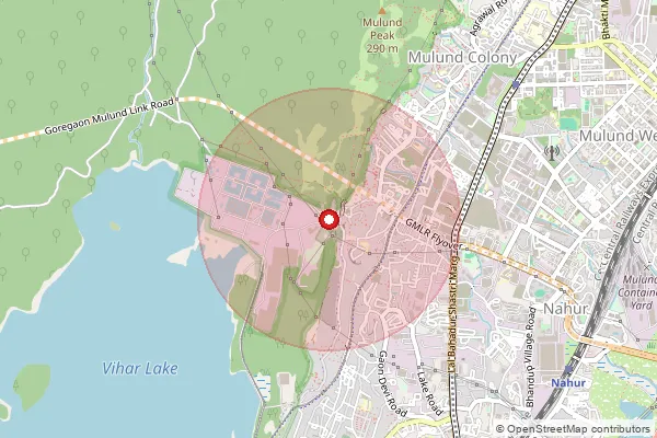 Map showing approximate area covered by Pincode 400082 — Mulund Colony So, Mumbai Suburban