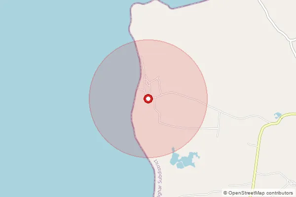 Map showing approximate area covered by Pincode 401102 — Agarwadi B.O, Palghar
