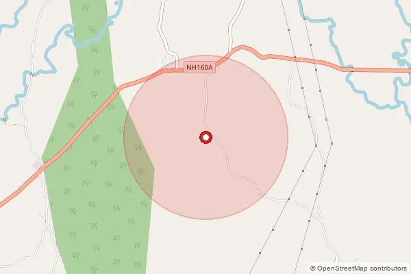 Map showing approximate area covered by Pincode 401403 — Bandhan B.O, Palghar