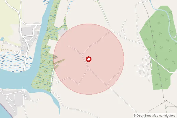 Map showing approximate area covered by Pincode 401405 — Satpati S.O, Palghar