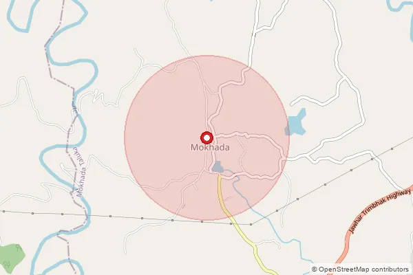 Map showing approximate area covered by Pincode 401604 — Morhanda B.O, Palghar