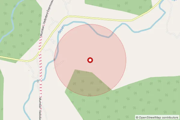 Map showing approximate area covered by Pincode 401607 — Kasa S.O, Palghar